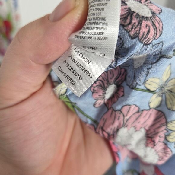 Kensie Floral Maxi Tank Dress Tiered Viscose Cottagecore Fairy Gypsy Hippie XL - Picture 12 of 14